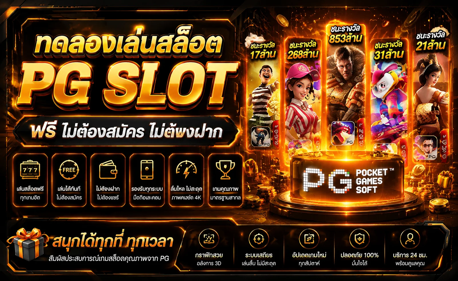 ทดลองเล่นสล็อตฟรี ALLONE789 ไม่ต้องสมัคร